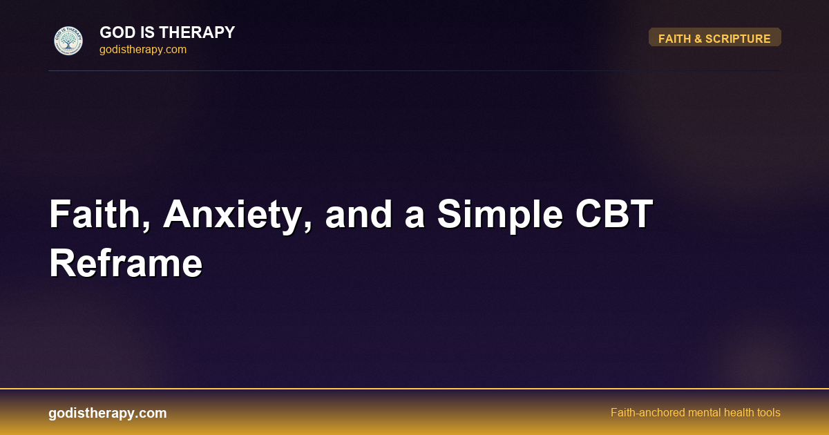 Faith, Anxiety, and a Simple CBT Reframe